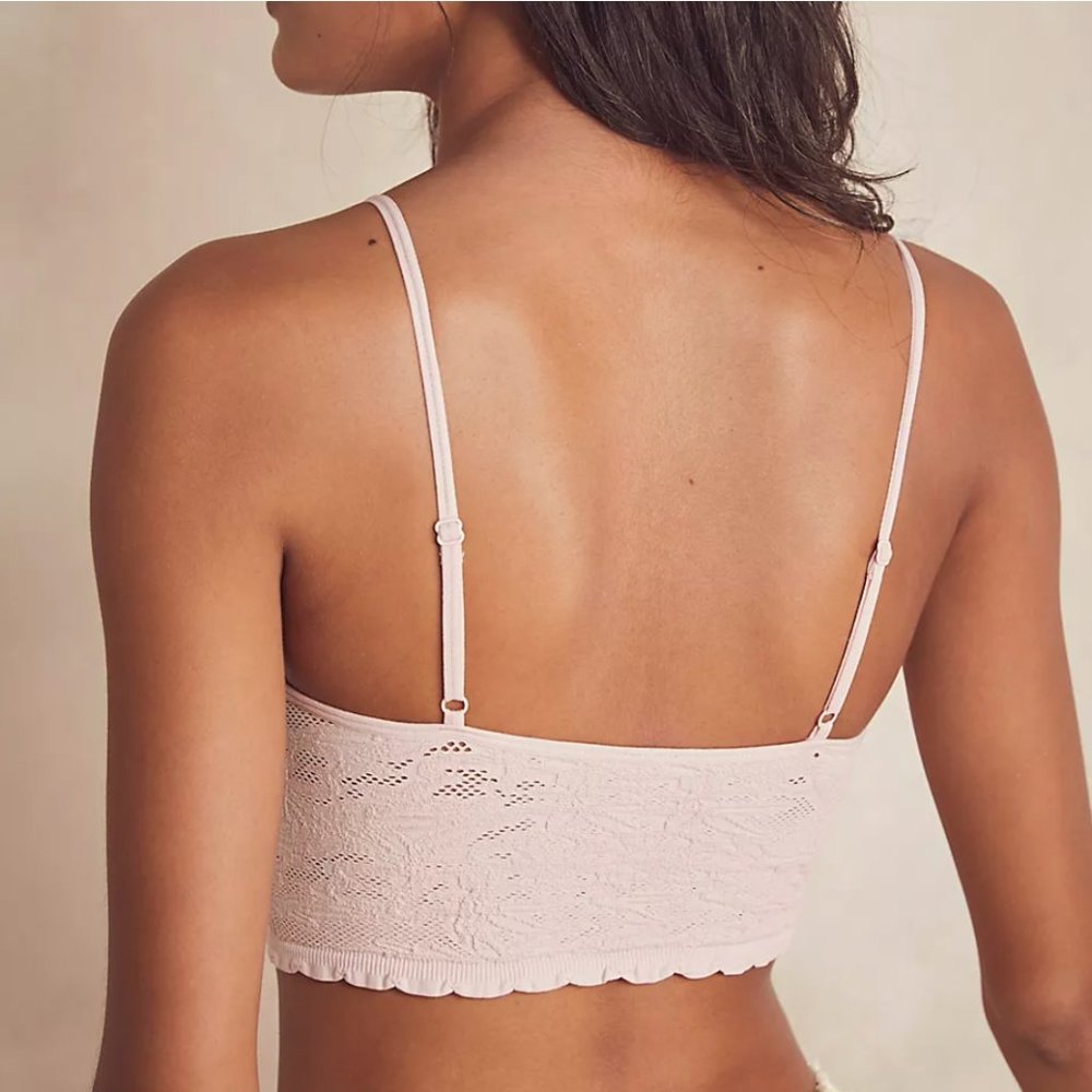 Free People Intimates Cara Seamless Bralette Rose XXL - Picture 2 of 3